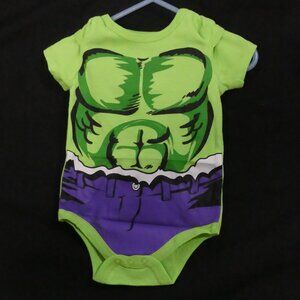 MARVEL Incredible Hulk Baby Cosplay Bodysuit - 3/6 Months - NWOT
